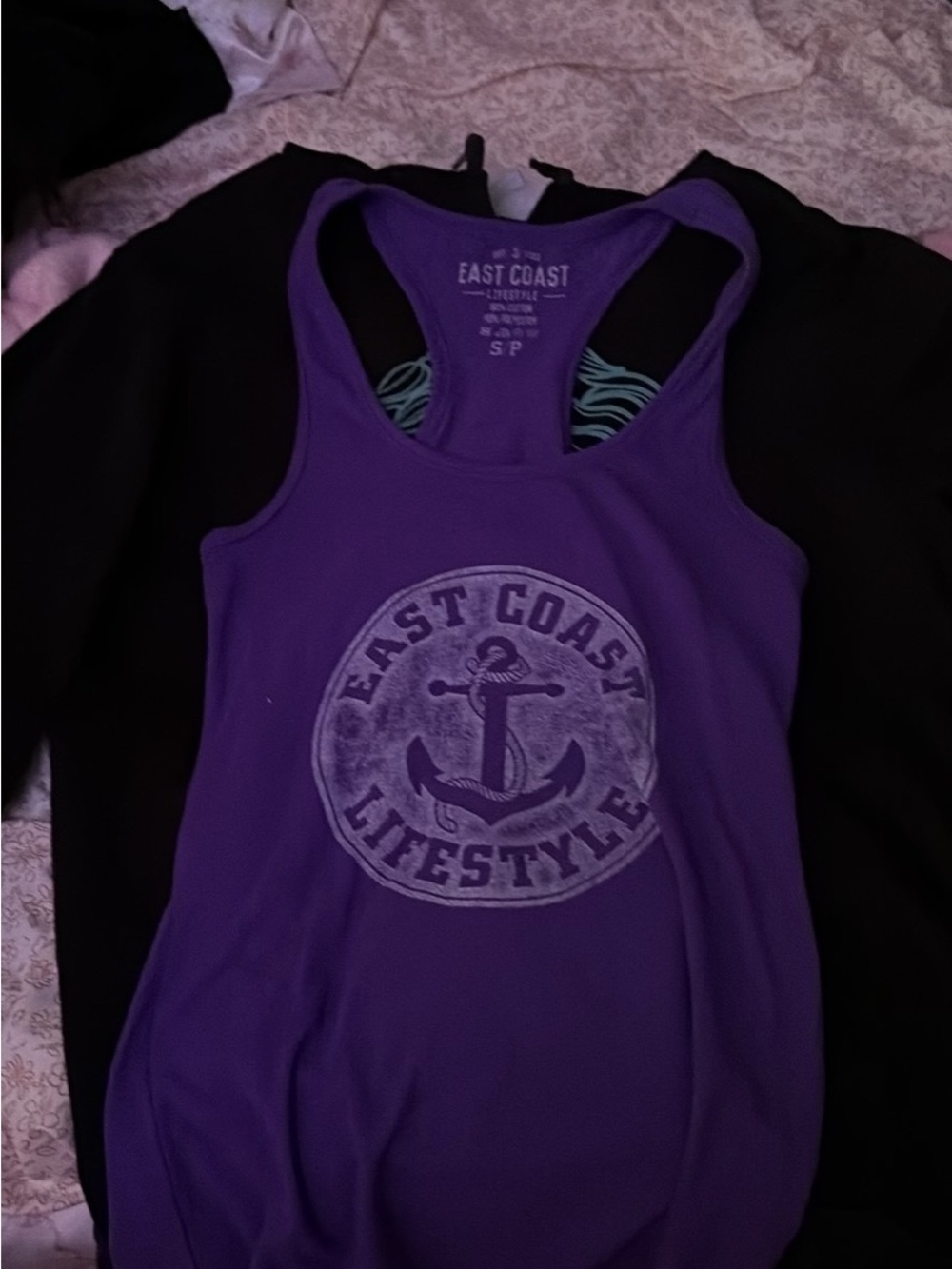 East Coast Women's Purple Racerback Tank Top